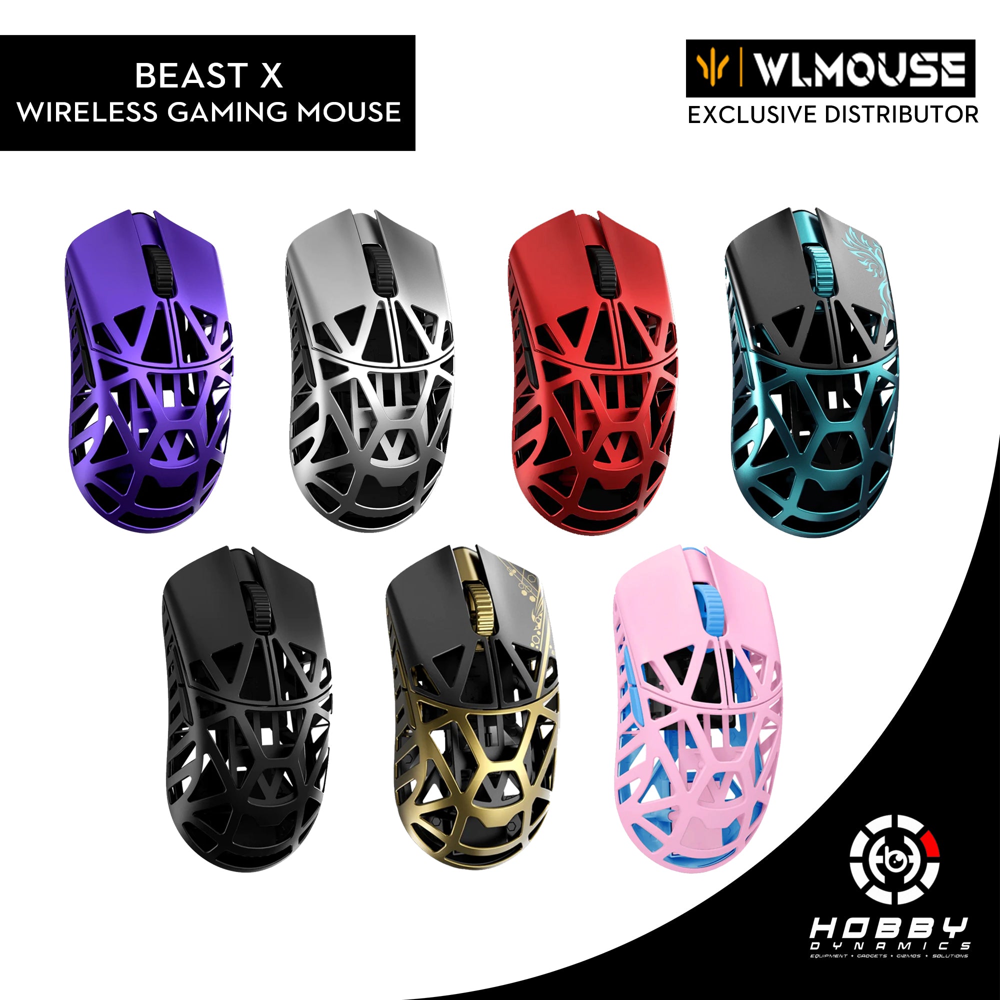 WLMouse Beast X Pink \u0026 BlueWLMouse - マウス・トラックボール