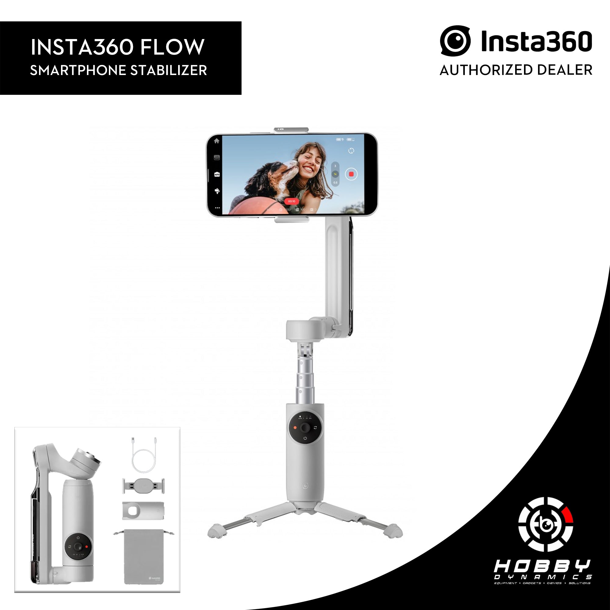 Insta360 Flow Stabilizer Gray - Urban Gadgets PH