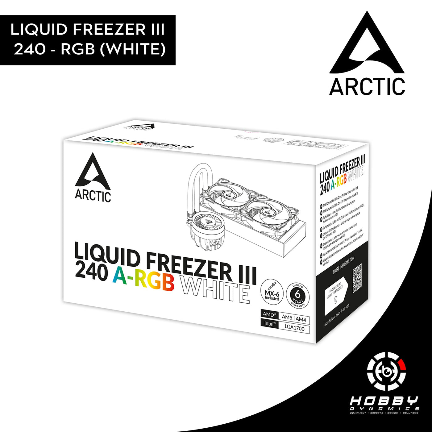 Arctic Liquid Freezer III - 240 A - RGB White