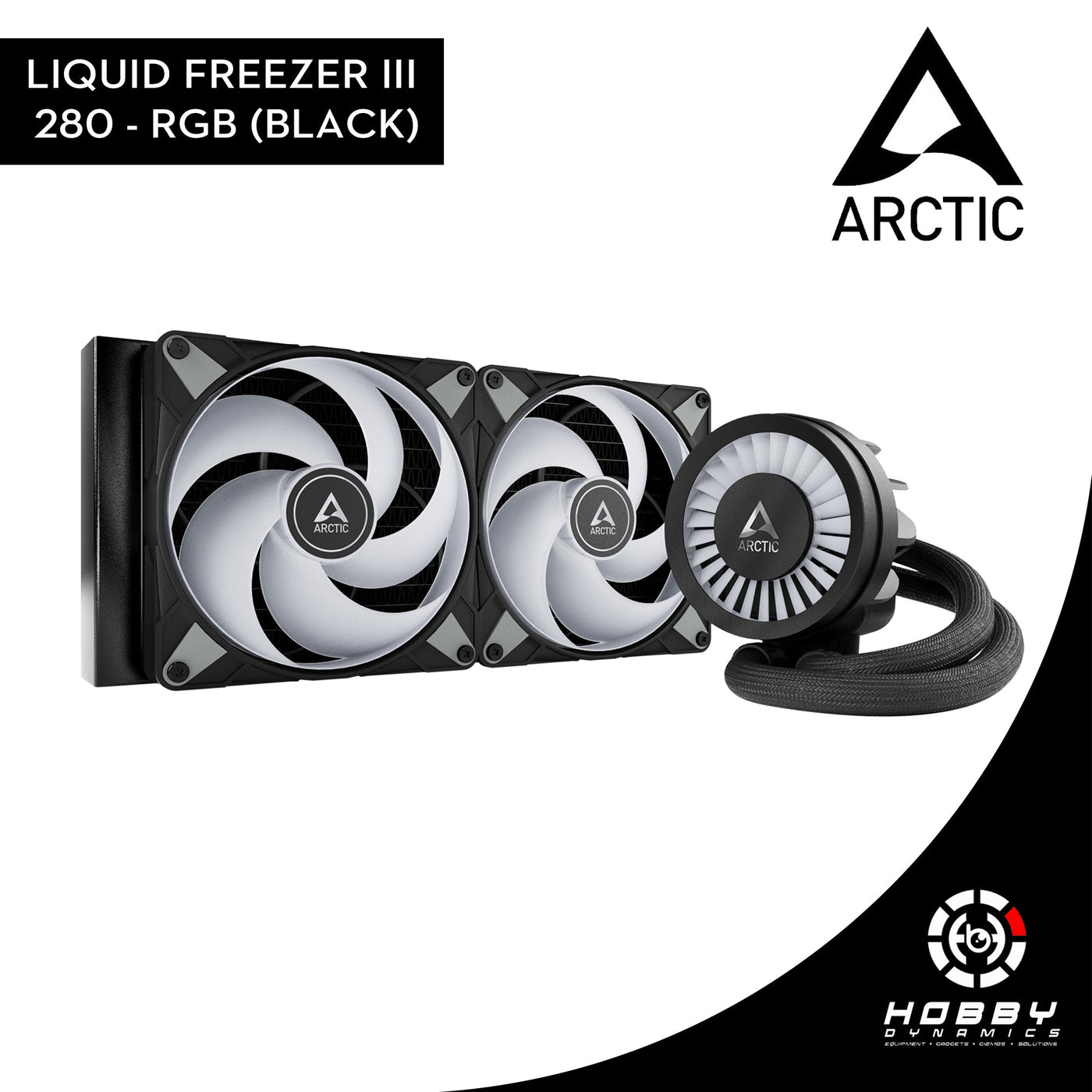 Arctic Liquid Freezer III - 280 A - RGB Black