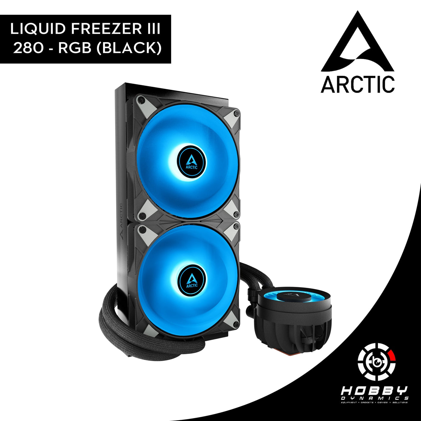 Arctic Liquid Freezer III - 280 A - RGB Black