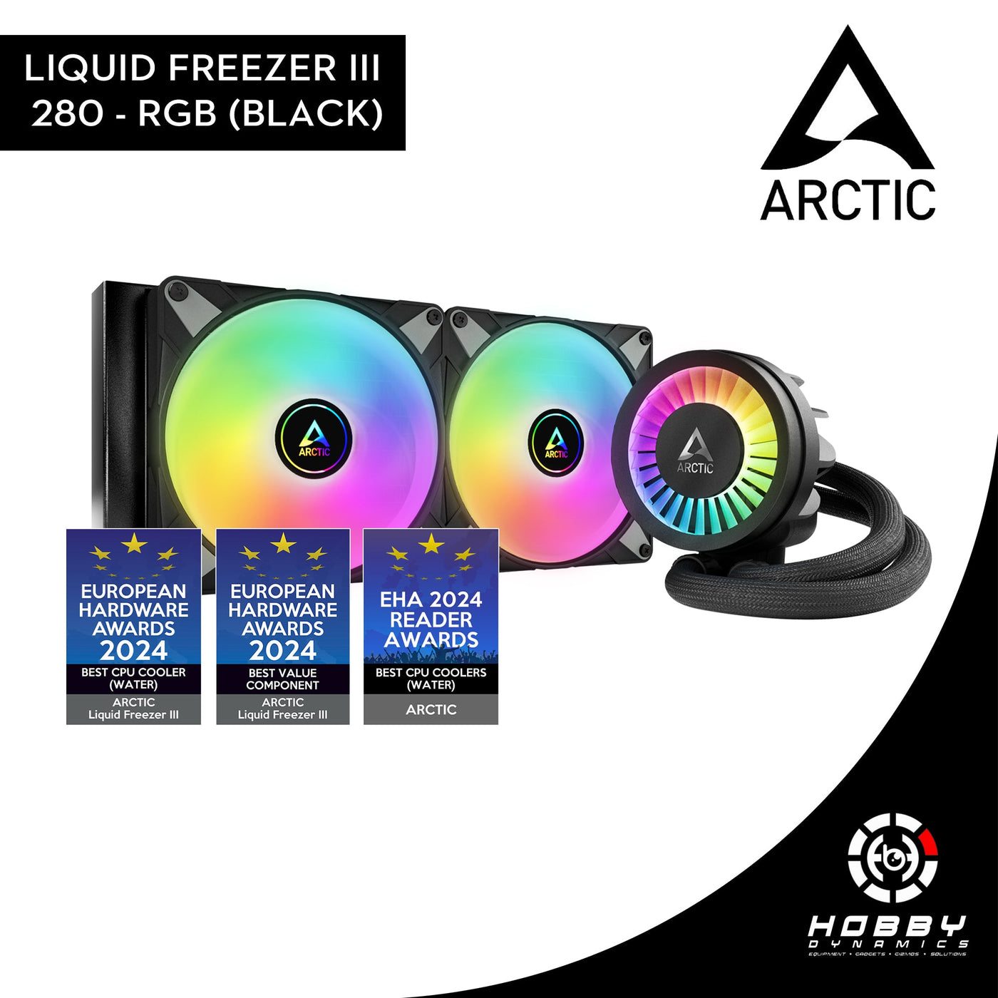 Arctic Liquid Freezer III - 280 A - RGB Black