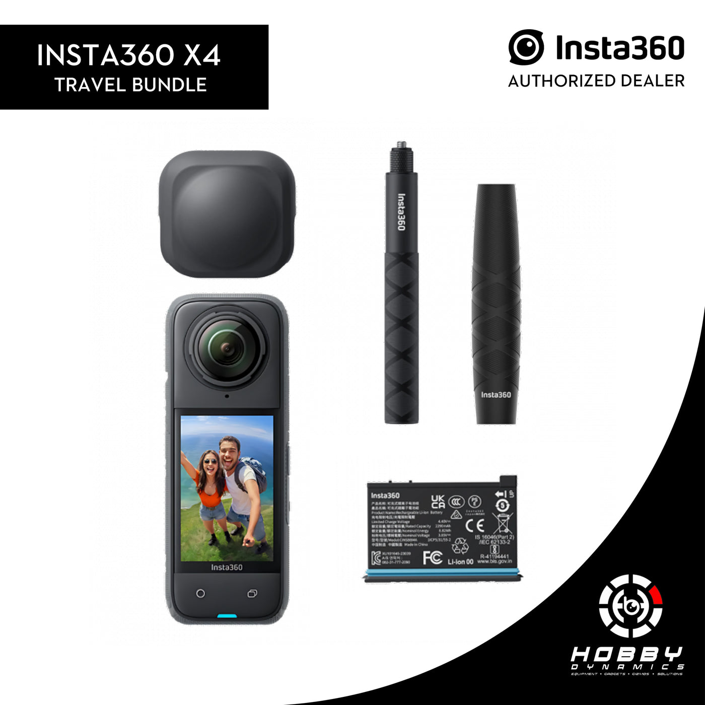 Insta360 X4 Action Camera Travel Bundle