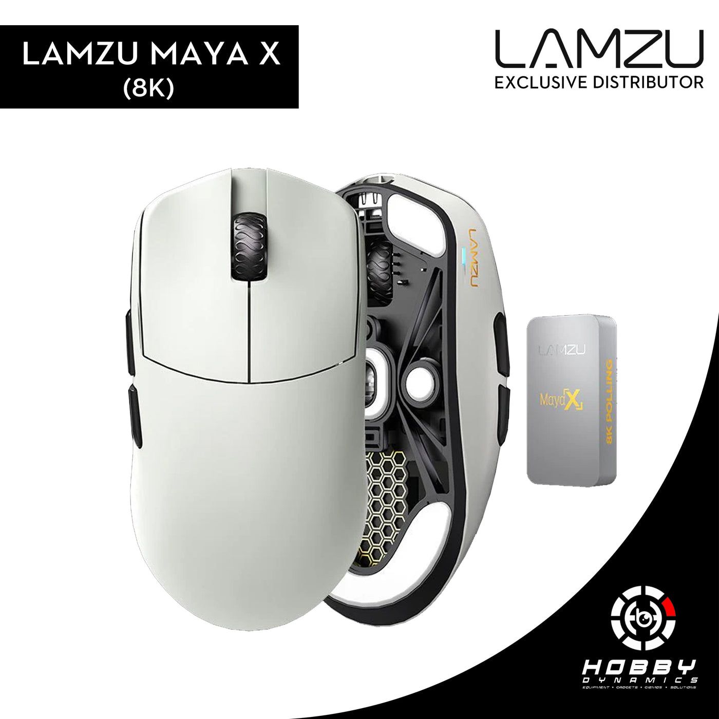 LAMZU MAYA X 8K Wireless Gaming Mouse (Dongle Included)