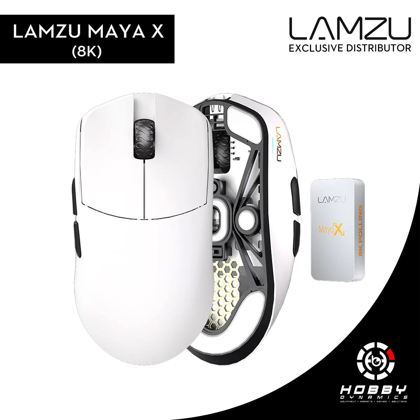 LAMZU MAYA X 8K Wireless Gaming Mouse (Dongle Included)