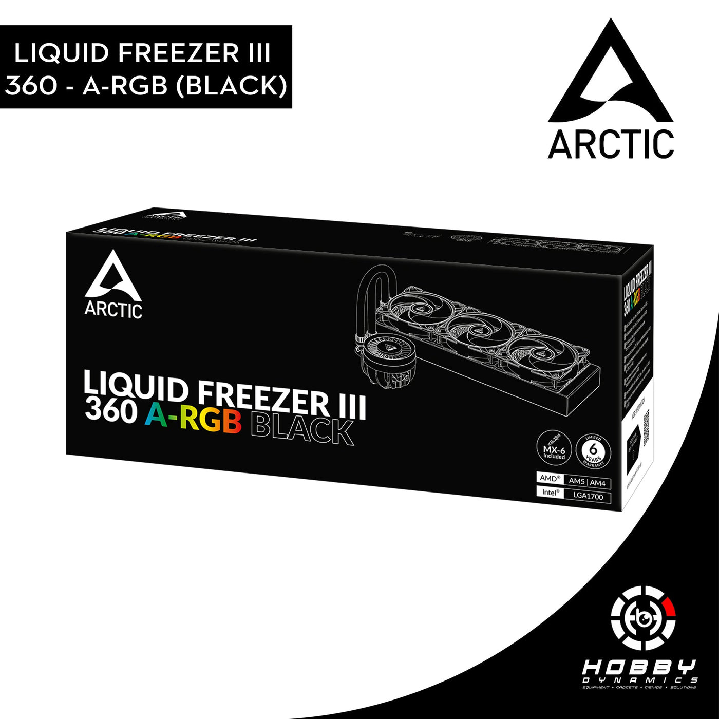 Arctic Liquid Freezer III 360 A - RGB Black