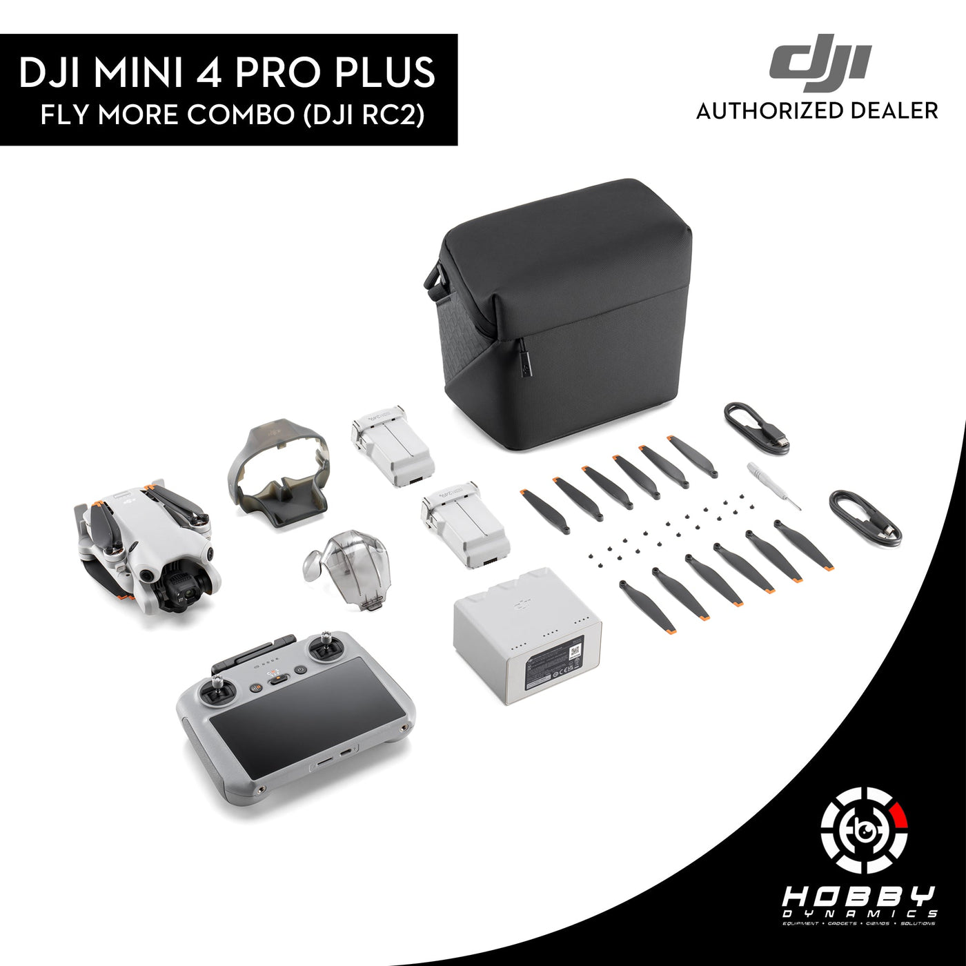 DJI Mini 4 Pro Fly More Combo Plus (DJI RC2) with FREE Sandisk Extreme 64GB SD Card