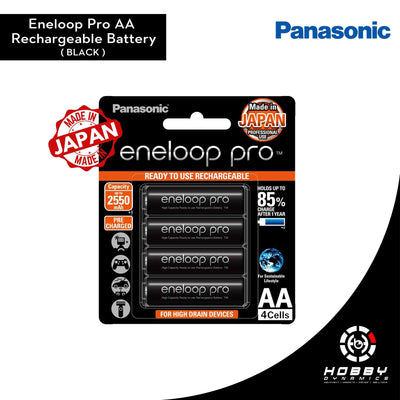 Eneloop PRO AA Rechargeable Battery - Black