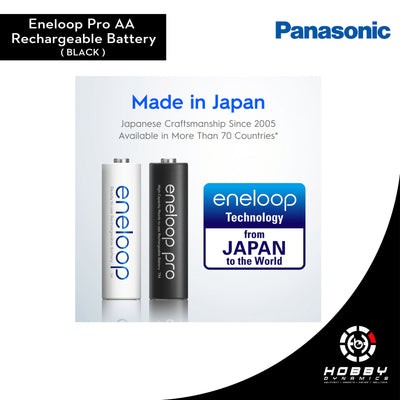 Eneloop PRO AA Rechargeable Battery - Black