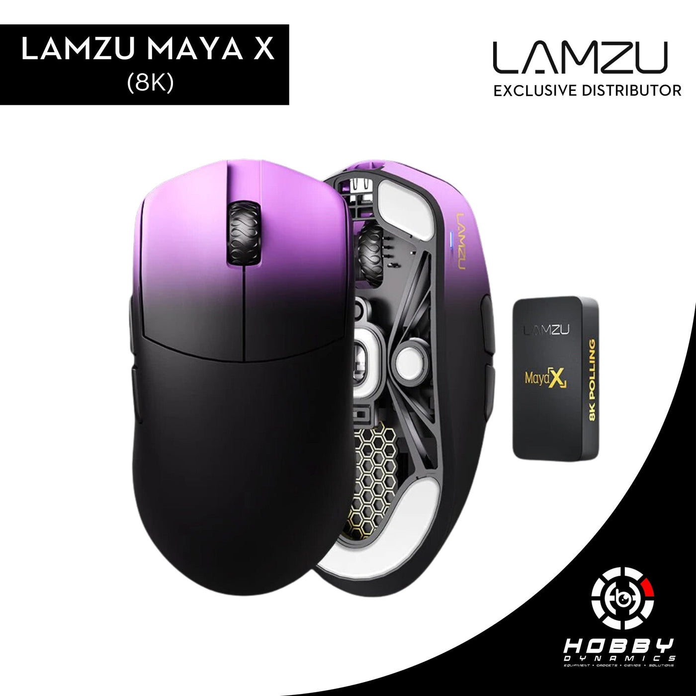 Lamzu Maya X 8K Wireless Gaming Mouse (Dongle Included)