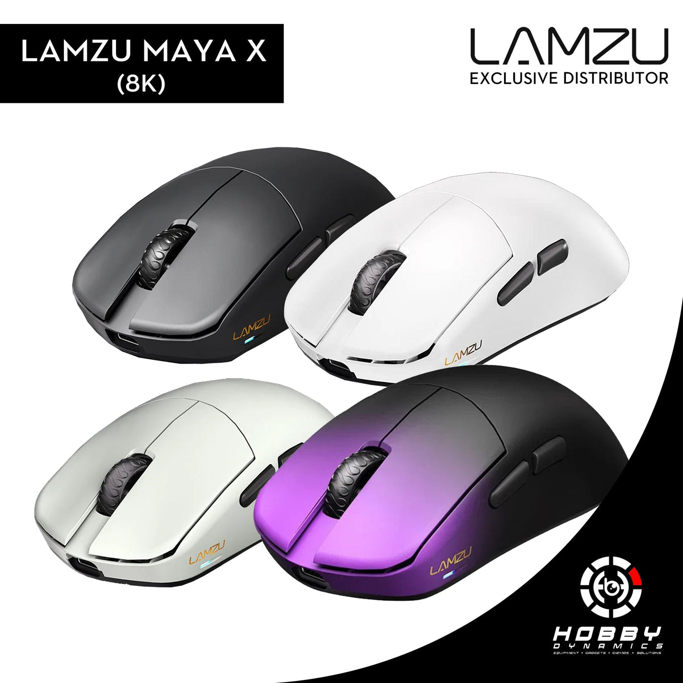 Lamzu Maya X 8K Wireless Gaming Mouse (Dongle Included)