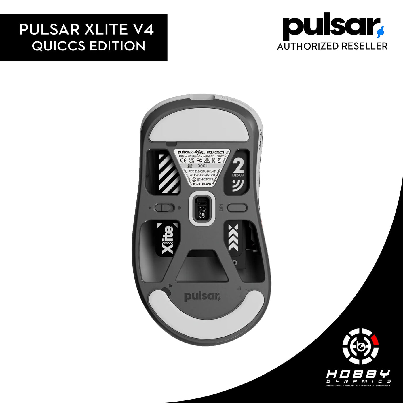 Pulsar Xlite v4 Gaming Mouse 8K [Quiccs Edition] (Dongle Included)