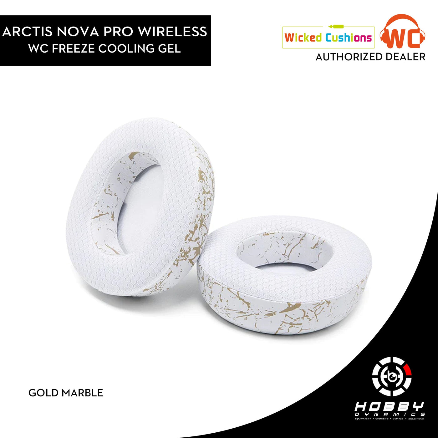 Wicked Cushions Arctis Nova Pro Wireless Series Earpads - WC FreeZe Cooling Gel (For Nova Pro Wireless)