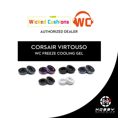 Wicked Cushions FreeZe Virtuoso Replacement Earpads - Hybrid Cooling Gel Gaming Ear Cushions