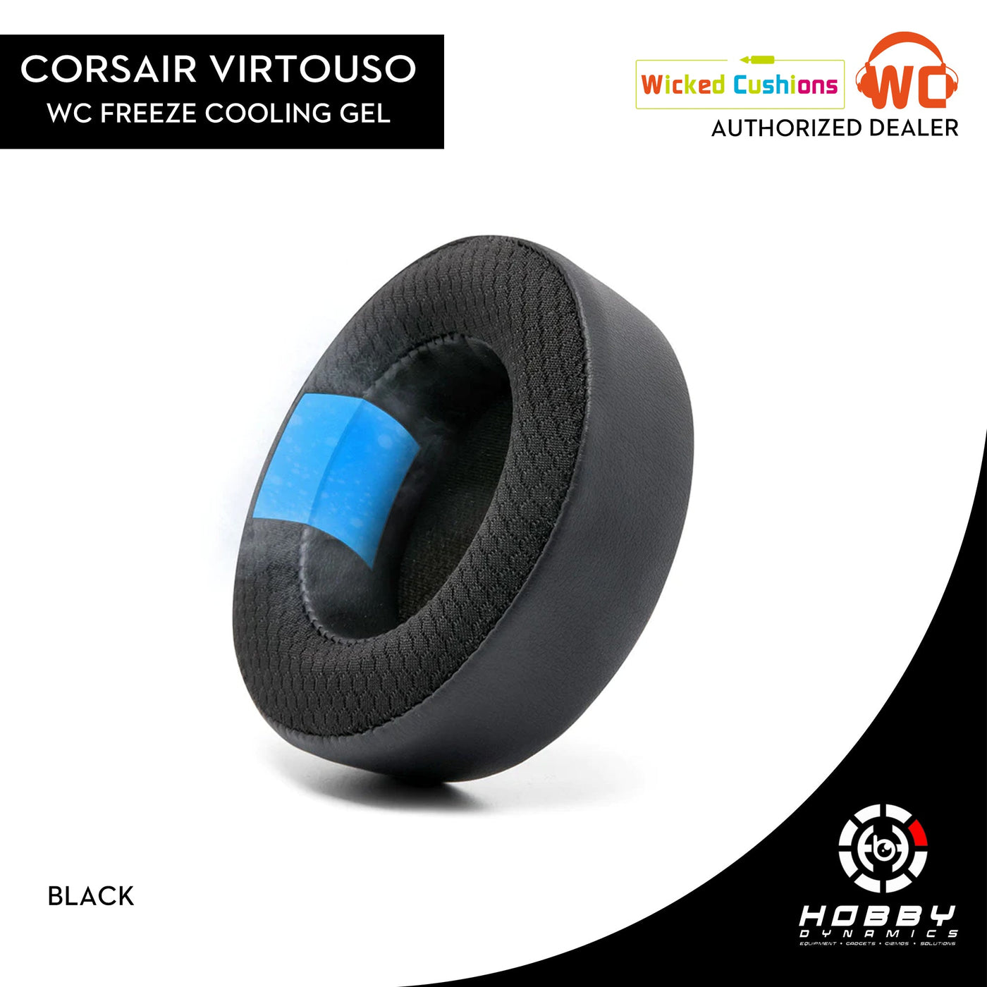 Wicked Cushions FreeZe Virtuoso Replacement Earpads - Hybrid Cooling Gel Gaming Ear Cushions