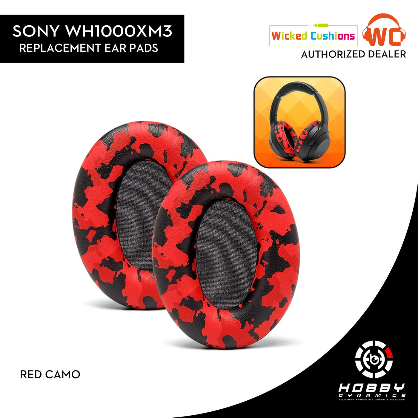 Wicked Cushions Replacement Ear Pads For Sony WH1000XM3 Over - Ear Headphones