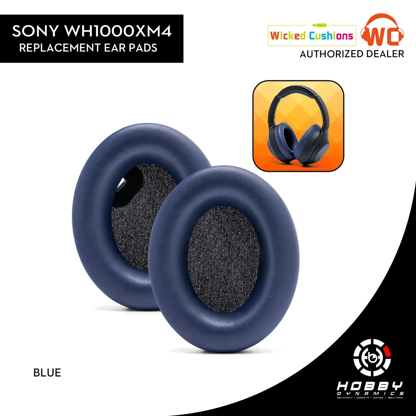 Wicked Cushions Replacement Ear Pads For Sony WH1000XM4 Over - Ear Headphones