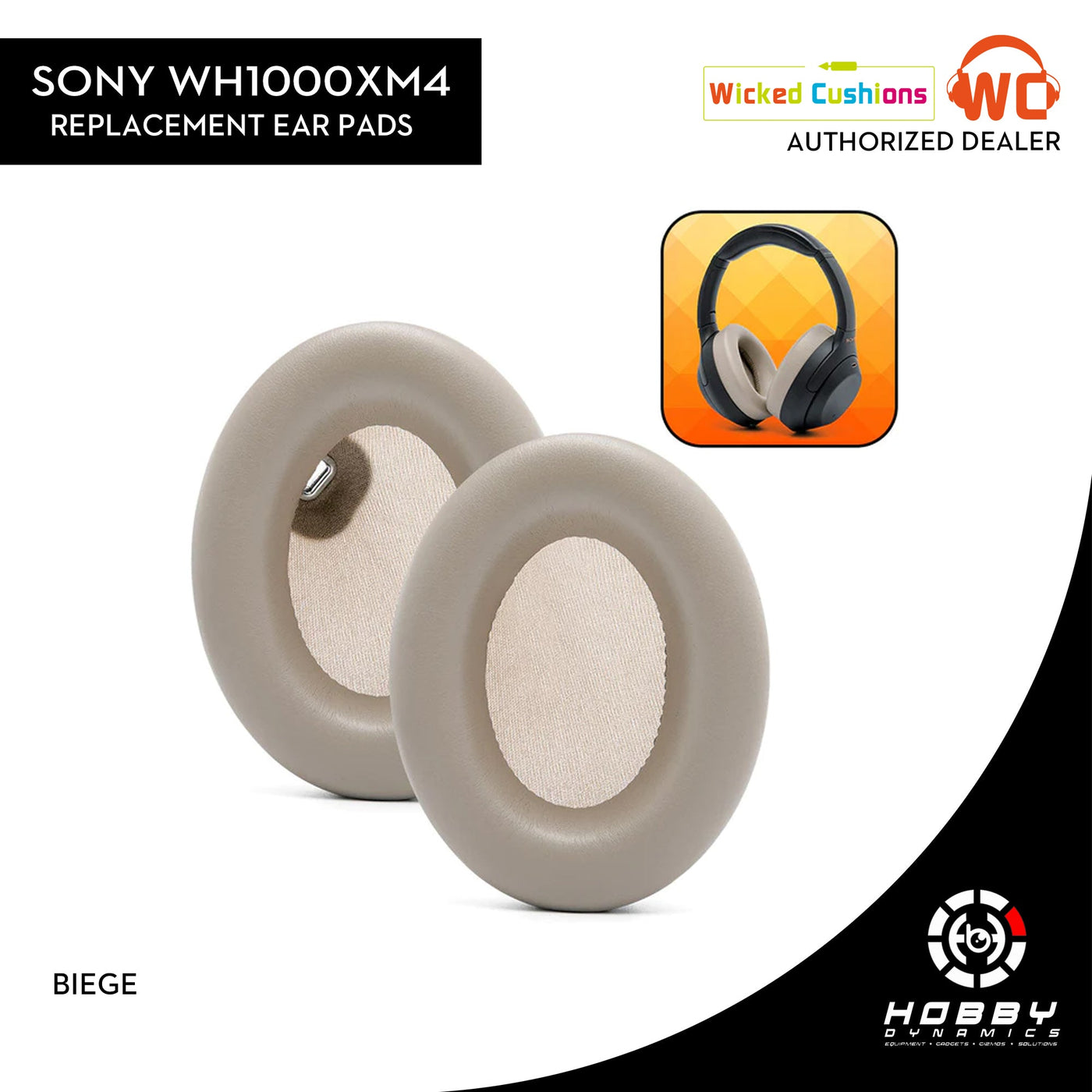 Wicked Cushions Replacement Ear Pads For Sony WH1000XM4 Over - Ear Headphones