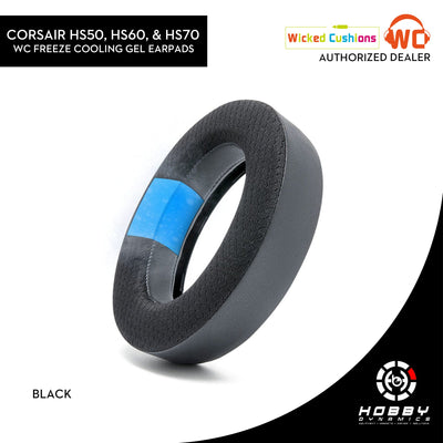 Wicked Cushions Replacement Earpads for Corsair HS50, HS60, and HS70 - WC FreeZe Cooling Gel