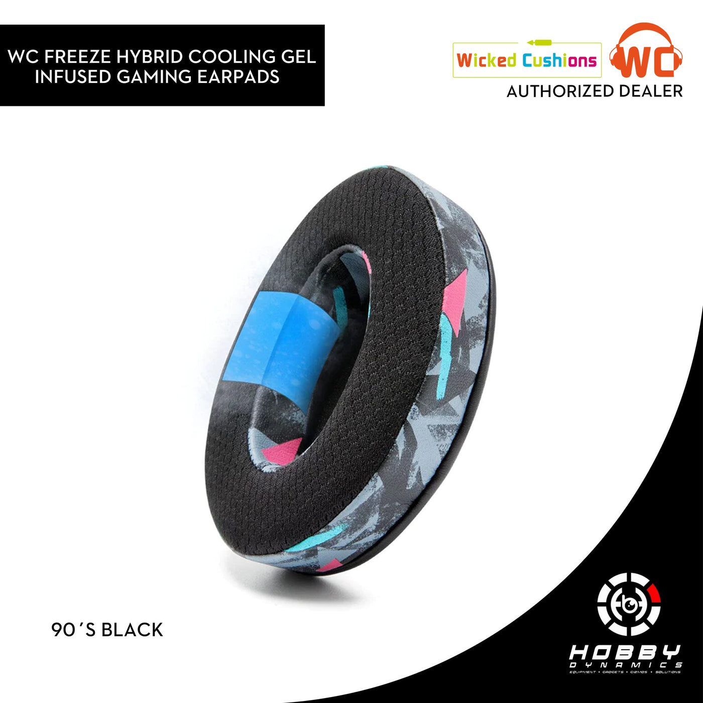 Wicked Cushions WC FreeZe - Hybrid Cooling Gel Replacement Earpads (For Audeze / Razer / Steel Series / Logitech / HyperX)