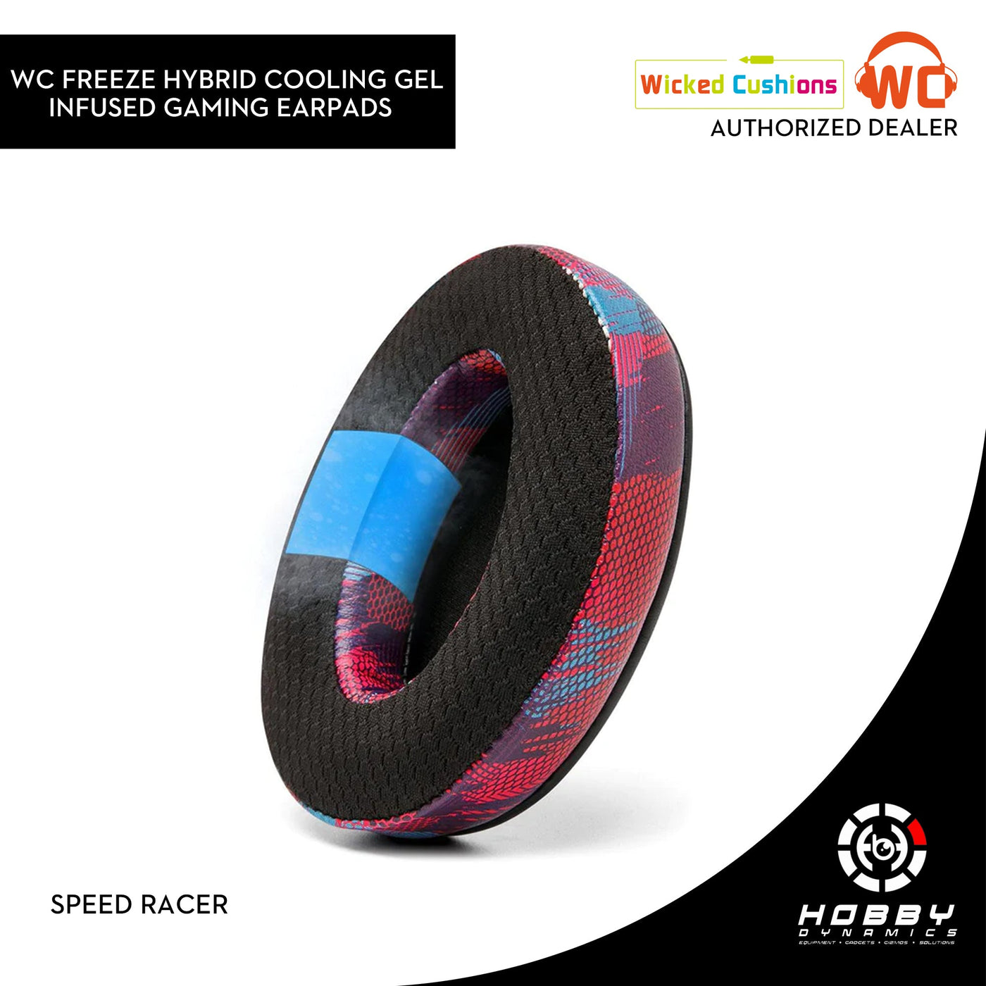 Wicked Cushions WC FreeZe - Hybrid Cooling Gel Replacement Earpads (For Audeze / Razer / Steel Series / Logitech / HyperX)