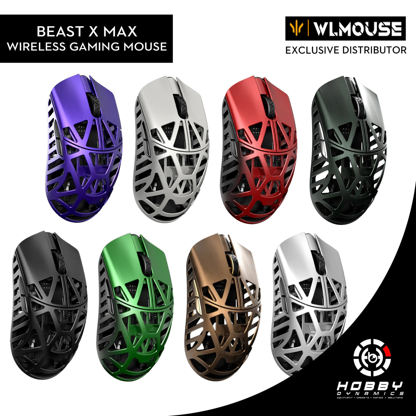 WLMouse BEAST X MAX 8K Wireless Gaming Mouse